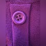 Vintage Raul Blanco Purple Women's Cardigan with Belt Size 10 Photo 4