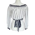 Lovers + Friends  Cannes Off The Shoulder Belted Crop Top Photo 2