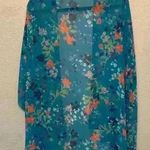 Blue floral CY Fashion sz S boho festival concert lightweight summer flowy Photo 6