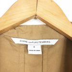 Diane Von Furstenberg  KALEY Cotton Wrap Dress  Size 6 Tan Utility Fit & Flare Photo 4