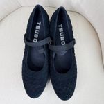 TSUBO Women's Juba Suede Leather Quilted Mary Jane Kitten Heels Size 8 Black‎ Black Photo 8