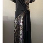 Custom asymmetrical metallic paisley special occasion formal cocktail dress 10 Photo 10