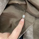 Banana Republic Brown Tweed Pencil Skirt Linen Womens 6 Dark Academia Preppy Photo 8