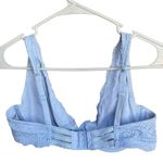 Aerie  unlined plunge 36D baby blue lace bra Photo 4