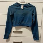 Gymshark Blue Long Sleeve Seamless Top Photo 1