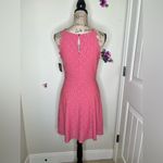 Fortune + Ivy Sleeveless Evelynn Scallop Eyelet Lined Knit Dress in Dark Pink Sz M Photo 6