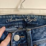 American Eagle 🌞 Medium Wash Distressed Ripped Stretch Slim Boot Denim Jeans Photo 1