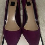 White House | Black Market ‘Clare’ Jewel Suede Pumps In Rich Plum Size 8.5 Photo 1