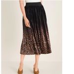 Chico's NWOT Chico’s ANIMAL-PRINT PLEATED MIDI SKIRT Velvet Photo 3