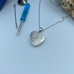 Angel Bird Red Cardinal Urn Pendant Cremation Keepsake Necklace Sterling Silver Silver Photo 1