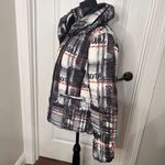 Desigual Womens Jacket Size 6 Black Sigrun 36 Padded Tartan Lettering Coat NWT Photo 4