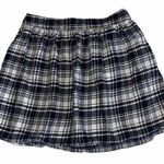 Forever 21 NWOT  Pleated Circle Plaid Skirt Black & White Photo 0