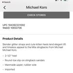 NEW Michael Kors Mila Pixie Pink Fine Glitter Open Toe Kitten Heel Sandal 7.5 Photo 3