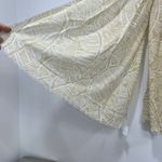 J. McLaughlin  Reed Scarf NWT‎ $98 100% Wool Shaw Geo Palm Tan White Neutral Photo 1