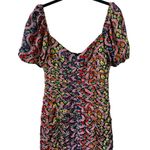 Rhode Esme Multicolor Puff Sleeve Floral Mini Dress Size 4 Photo 6