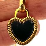 Dainty gold tone heart pendant necklace Gold Photo 2