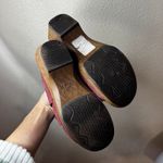 Dansko  Serena Floral Slip On Wedge Sandals in sangria waxy leather 39 Photo 6