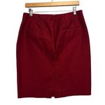 J.Crew No 2 Pencil Cranberry Mini Skirt Womens Size 6 Career Preppy Classic Photo 3