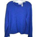 Liz Claiborne Liz‎ Claiborne Chunky Blue Sweater Photo 0