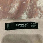 Mango  crushed velvet light pink tank top in size xs Photo 3