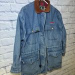 Rode Walker Vintage Chore Barn Field Coat Blue Denim Jacket Men's Medium USA Photo 10