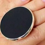 Handmade 8.5 9 9.5  Ring Black Onyx Solid 925 Sterling Silver Gemstone Fine Art Photo 5