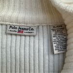 Ralph Lauren  Polo Jeans Co Ivory Knit-Sleeve Puffer Jacket Sweater Size XL Photo 3