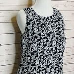 Ralph Lauren NWT Lauren Black & White Floral Sleeveless Shift Dress Size XS Photo 4
