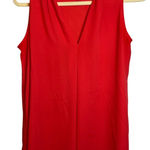 Joseph Ribkoff ‎ Blouse Women's Size US 8 UK 10 Sleeveless Lightweight Sheer Red Photo 0