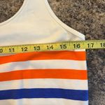 Tommy Bahama  Womens Medium Striped Tank Dress Cream Orange Blue Photo 4