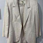 Vintage Christian Dior Blazer Skirt Suit Womens Set‎ 90s Made USA Size 12 Blue Photo 0