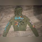 Ed Hardy  Cropped Long Sleeve Jacket XS Women’s butterflies & Skulls Photo 4