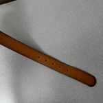 Fossil Womens Leather Belt Small Brown Silver Buckle Distressed Preppy 1.5" Photo 4