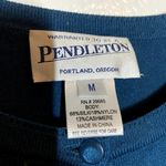 Pendleton  Cardigan Silk Cashmere Blend Sequin Floral Embellished Teal Medium Photo 2