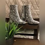 Madden Girl Snakeskin Block Heel Ankle Boots Size 7 1/2 Photo 1