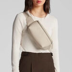 Monos Saddle Ivory Metro Vegan Leather Sling Bag Tan Photo 0
