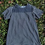 Jane and Delancey  Navy and White Striped Short Sleeve Tee Photo 0