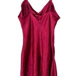 Cacique Vintage  Red Lingerie Satin Romper Sz M Photo 2