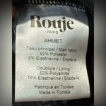 Rare Rouje Paris Ahmet Black Floral Mesh Top Lavender Rose Print Size 38 (US 6) Purple Photo 5