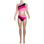 Beach Riot Joyce Ribbed One Piece Swim, Amour Colorblock, XL Photo 8