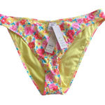 No Boundaries NO BUNDARIES Yellow Floral Bikini Size XXL Photo 0