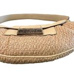 Calvin Klein Snakeskin Print Woven Hobo Bag Beige and Tan Photo 4