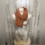 Charlotte Russe  Knit Infinity Scarf – Rust Brown Crochet Loop Scarf – Fall Winte Photo 1
