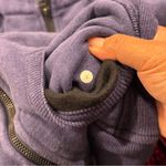 Lululemon Size 4 Blue Scuba Long Sleeve Full Zip Hoodie Thumb Holes Performance Photo 2