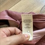 Aritzia Babaton Pink Vegan Faux Leather High Rise Command Cropped Pants Sz 4 Photo 7