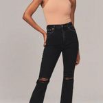 Abercrombie & Fitch Ankle Straight Ultra High Rise Curve Love Distressed Jeans Photo 0