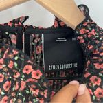 C/MEO COLLECTIVE ‎ Floral Printed Ruffle Pleated Georgette Balloon Sleeve Blouse Photo 3