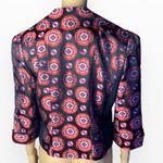 Diane Von Furstenberg 
Silk Floral Print Blazer Size 12 Photo 5
