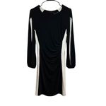 Ralph Lauren Lauren  Women's Black White Sheath Dress Long Cutout Sleeves  Sz 6‎ Photo 1