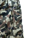 IT'S Camo Cargo Pants 14W Wide Leg Tie Ankle Pockets Green Black Brown Photo 9